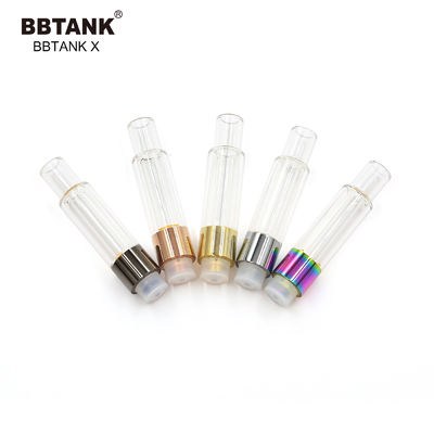 1.0ml Ceramic Oil Cartridge 510 Thread CBD Oil Vape Pen With Glass Tank