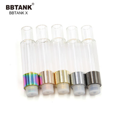 1.0ml Ceramic Oil Cartridge 510 Thread CBD Oil Vape Pen With Glass Tank