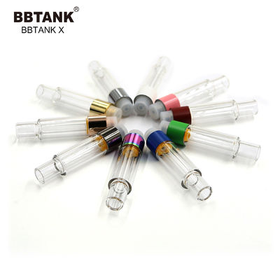1.0ml Ceramic Oil Cartridge 510 Thread CBD Oil Vape Pen With Glass Tank