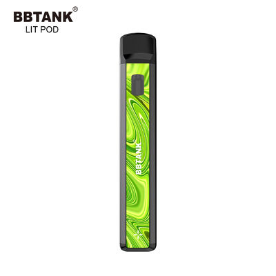 Metal No Clogging CBD Disposable Vape Device CE Healthy E Cig