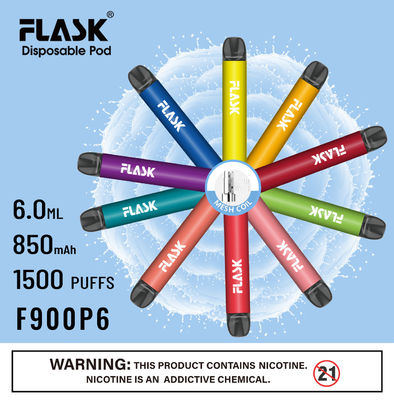 F900 P6 Smooth Airflow disposable Vape Pen 1500puffs mesh coil
