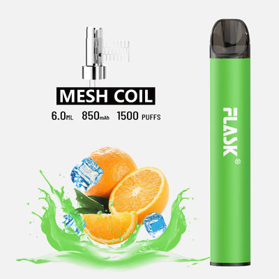 F900 P6 Smooth Airflow disposable Vape Pen 1500puffs mesh coil