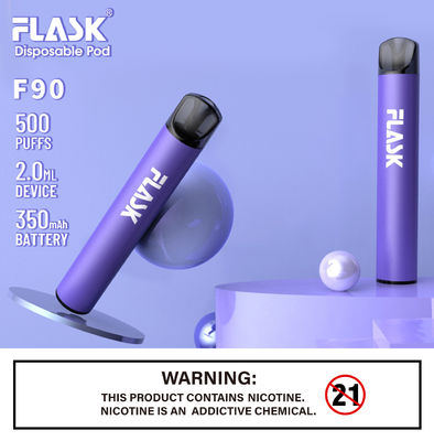 Disposable 2ml Electronic Liquid Cigarette 350mah Refillable Pod Vape
