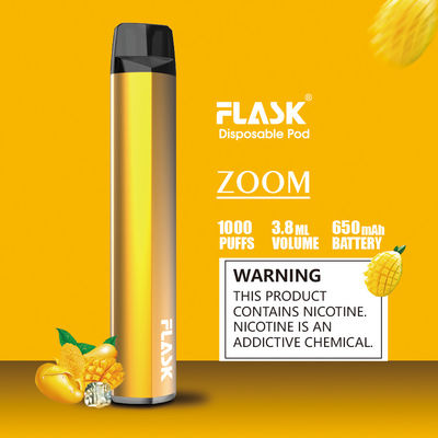 Slim Battery 1000puffs Disposable Pod Vaporizer Pen FDA Approved