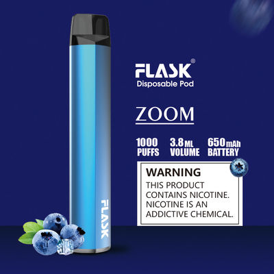 Slim Battery 1000puffs Disposable Pod Vaporizer Pen FDA Approved