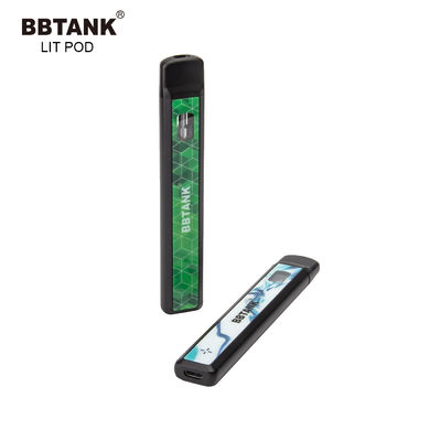 Metal No Clogging CBD Disposable Vape Device CE Healthy E Cig