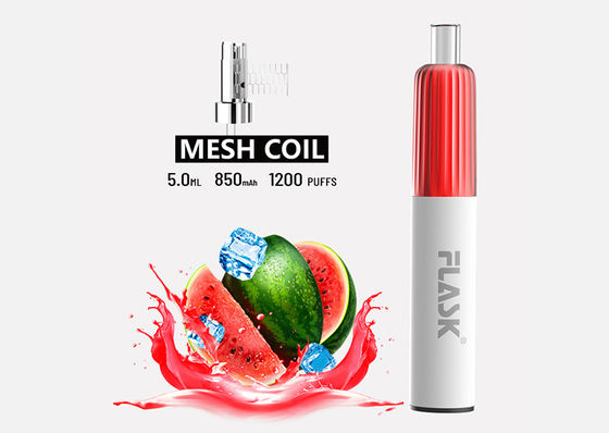 Flavor 5ml 1200 Puffs Disposable Vape Pod Systems ROHS Approved