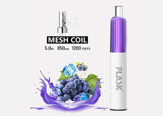 Flavor 5ml 1200 Puffs Disposable Vape Pod Systems ROHS Approved