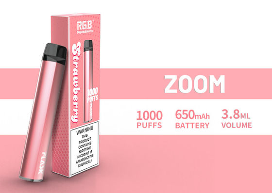 ZOOM Disposal Vapepen devices stability high quality 1000puffs 650mah 304 Stianless steel