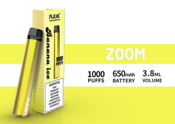 ZOOM Disposol Vapepen quality assurance abundant supply 650mah 3.8ml juice 1000puffs