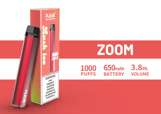 ZOOM Disposol Vapepen quality assurance abundant supply 650mah 3.8ml juice 1000puffs