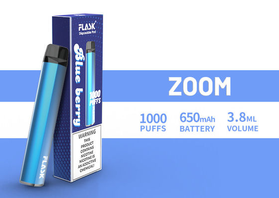 ZOOM DisposableVapepen vapenation  1000puffs 650Mah Cotton Organic