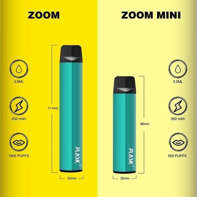 ZOOM DisposableVapepen vapenation  1000puffs 650Mah Cotton Organic