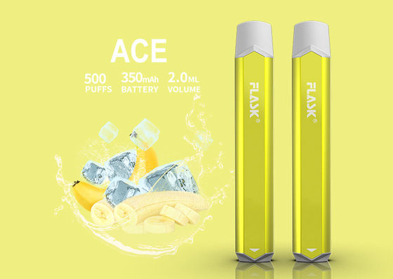 500pa Airflow Flavored Vaporizer Pen , 100mm Nicotine Vape Disposable