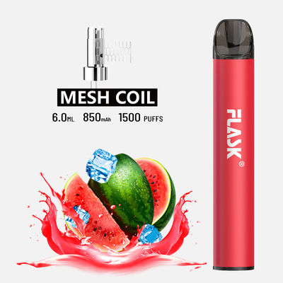 Mesh Coil 850mAh Healthy E Cig Pretty Slim Vaporizer Pen CE Approved