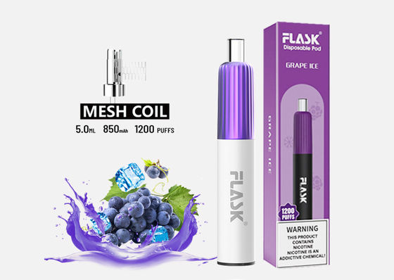 3.7V 2 Flavor Disposable Vape 850mAh E Cig Starter Kits 2% Nicotine Salt
