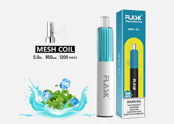 3.7V 2 Flavor Disposable Vape 850mAh E Cig Starter Kits 2% Nicotine Salt