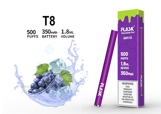 1.8ML Flavored Vaporizer Pen , 500 Puffs Disposable Electronic Cigar
