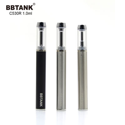 Silver 1.0ml CBD Disposable Vape Device , 1.5ohm CBD Oil Vape Pen