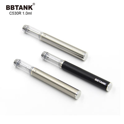 Silver 1.0ml CBD Disposable Vape Device , 1.5ohm CBD Oil Vape Pen