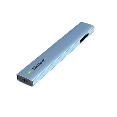 Flat 1ML THC Disposable Vape Device CK Certification With Ceramic Core