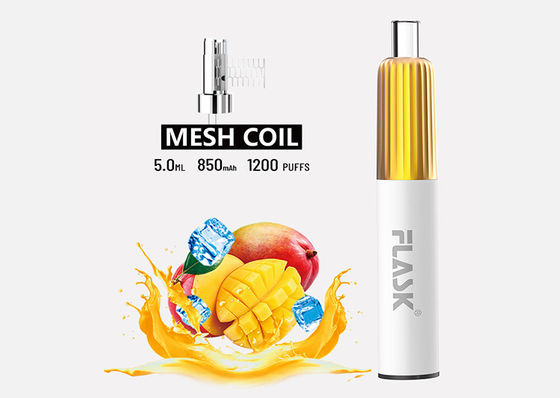 3.7V 5ml Disposable Pod Vaporizer E Cig Starter Kits With Mesh Coil