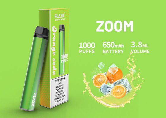 Disposable 650Mah Flavored Vaporizer Pen , ISO9001 E Vapor Cigarettes