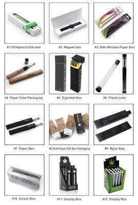 Handmade Custom Vape Cartridge Boxes , Paperboard Premium Vape Packaging Box