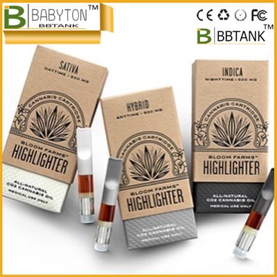 FCC Handmade CMYK Fold Up Packaging Boxes For CBD Vape Pen