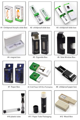 Handmade Custom Vape Cartridge Boxes , Paperboard Premium Vape Packaging Box