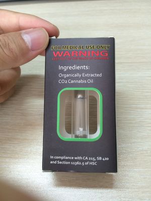 Delta 8 THC Cartridge Oil Vape Package Box Foldable Cardboard