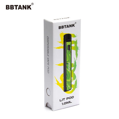 Handmade Art Paper Vape Pen Packaging Box UV Coating Disposable