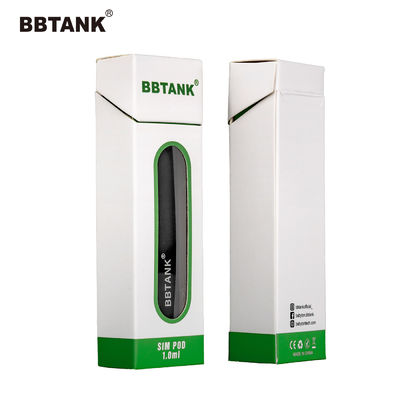 Eco Paper Cardboard CBD Vape Pen Boxes Embossing Printing