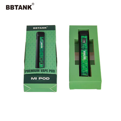 Delta 9 Art Paper Vape Pen Packaging Box , THC Cartridge Paper Box