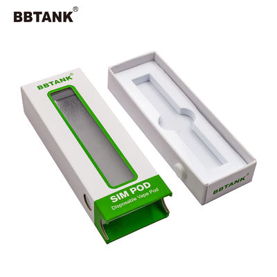 UV Coating Laminated Art Paper Vape Pen Device Boxes Disposable