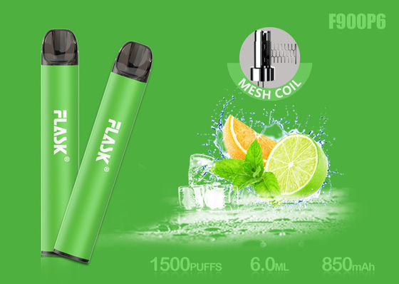 Nicosalt 5% 1500puffs 6.0ml Glass Oil Cartridge With Mesh Coil