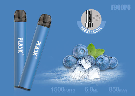 Nicosalt 5% 1500puffs 6.0ml Glass Oil Cartridge With Mesh Coil