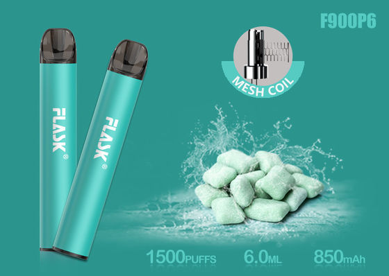 Nicosalt 5% 1500puffs 6.0ml Glass Oil Cartridge With Mesh Coil