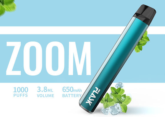 650Mah Electronic 3.8ml 1000puffs Flavored Vaporizer Pen Nicosalt 1%