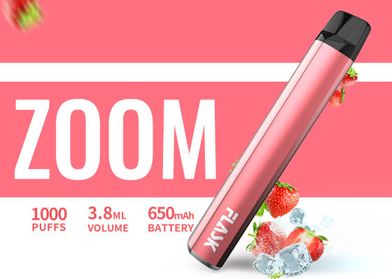 650Mah Electronic 3.8ml 1000puffs Flavored Vaporizer Pen Nicosalt 1%