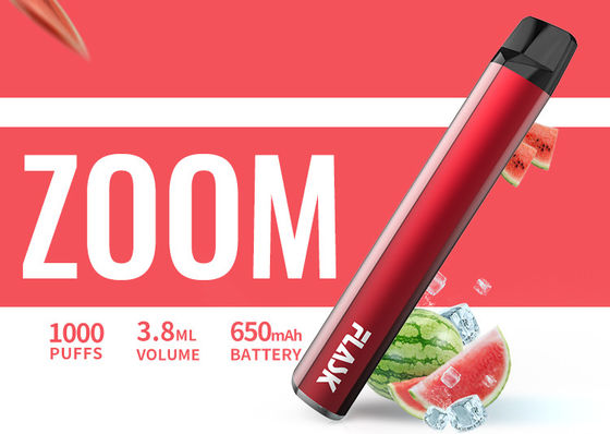 650Mah Electronic 3.8ml 1000puffs Flavored Vaporizer Pen Nicosalt 1%