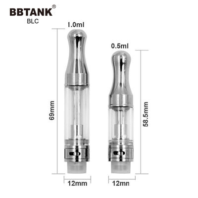 OEM CBD Oil Cartridge , 0.5ml Cannabis Oil Cartridge Leakage Proof