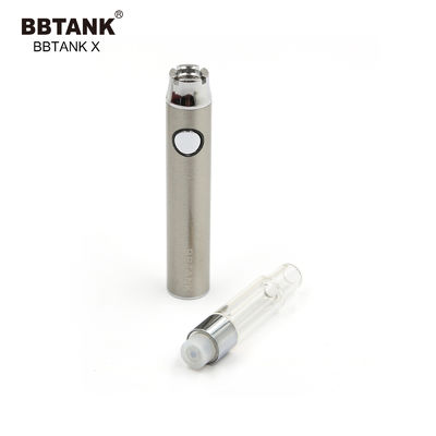1.0ml THC Glass Oil Cartridge 510 Ceramic Coil With Slim Battery