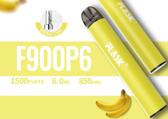 RGBvape SS304 Ecig 1500 puff disposable vape Devices With Mesh Coil