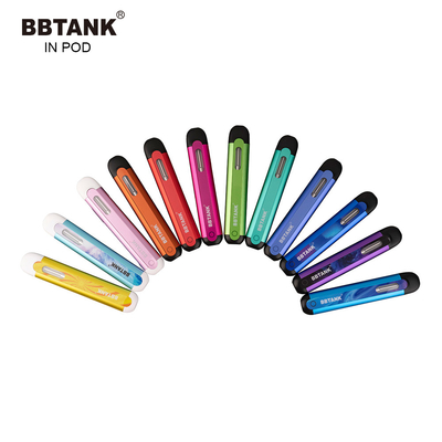 BBTANK IN POD THC Distillate Oil Disposable Vape Device 2ml Ceramic Coil Vape Pod with 100% Quality Control Processes