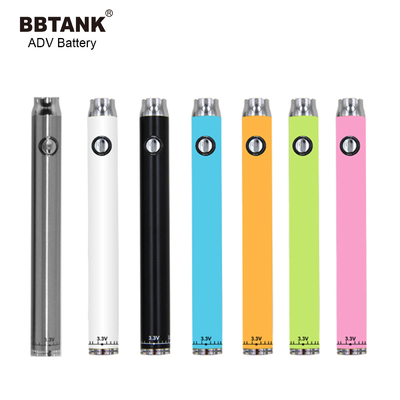 510 E cig battery button preheat rechargeable adjustable voltages BBTANK ADV 510 battery