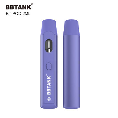 BBtank Disposable Vape Pod 2.0ml With Button For Cannabis Thick Oil Delta 8 HHC