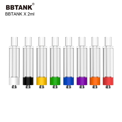BBTANK factory wholesale original full glass cartridge 0.5ml 1.0 2.0 gram, 510 thread, fit wide range viscosity oil