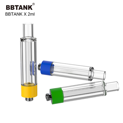 BBtank 2.0ml All Glass Cartridge 510 Thread Atomizer For Thick Cannabis Oil