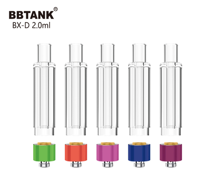BBtank 2.0ml All Glass Cartridge 510 Thread Atomizer For Thick Cannabis Oil